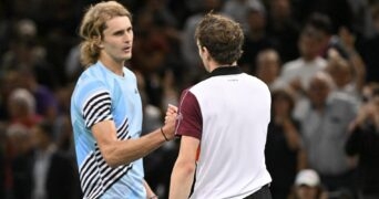 Alexander Zverev et Ugo Humbert - Rolex Paris Masters 2023