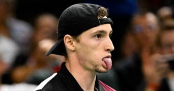 Ugo Humbert Rolex Paris Masters 2023 grimace