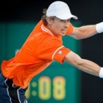 Alex de Minaur Australian Tennis Foundation 2024 exhibition retour revers
