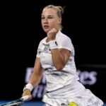 Anna Blinkova Open d'Australie 2024 célébration
