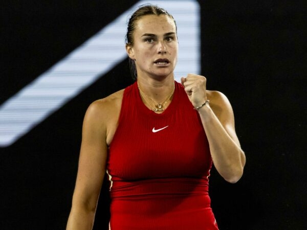 Aryna Sabalenka Open d'Australie 2024 poing serré