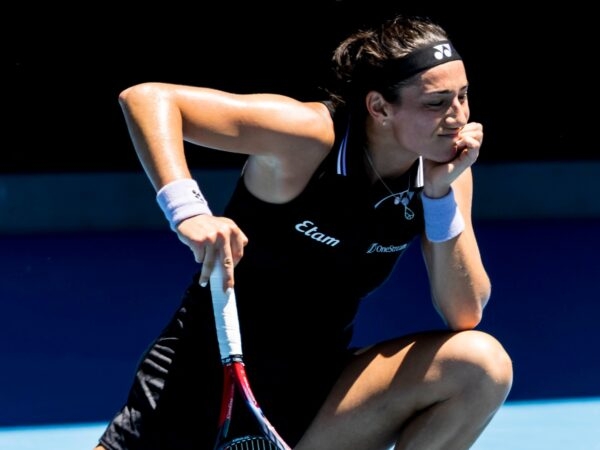 Caroline Garcia Open d'Australie 2023 (1) moue déception