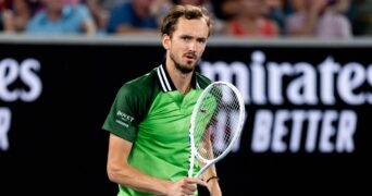 Daniil Medvedev Open d'Australie 2024 célébration