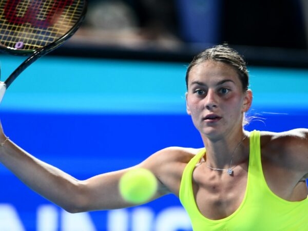 Marta Kostyuk Open d'Australie 2024 coup droit slicé