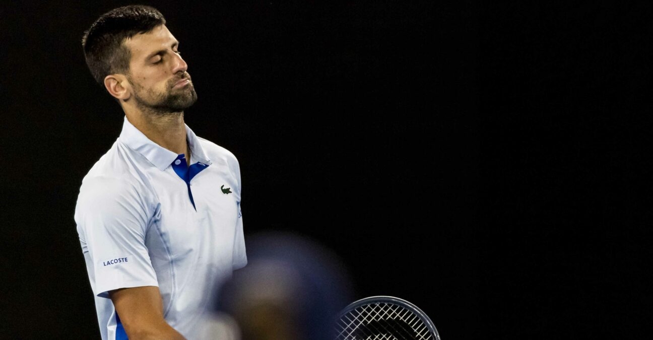 Novak Djokovic Open d'Australie 2024 (1) frustration