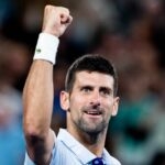 Novak Djokovic Open d'Australie 2024 poing serré joie
