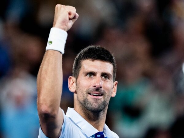 Novak Djokovic Open d'Australie 2024 poing serré joie