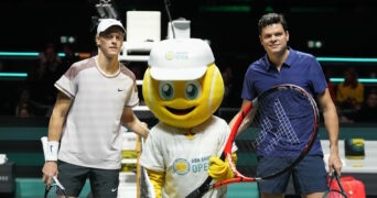 Jannik Sinner, Milos Raonic, Rotterdam 2024