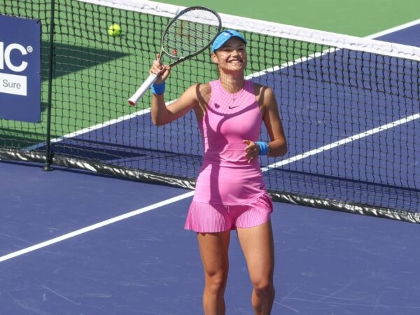 Emma Raducanu Indian Wells 2024 joie célébration