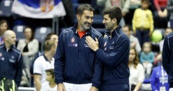 Novak Djokovic et Nenad Zimonjic - Coupe Davis