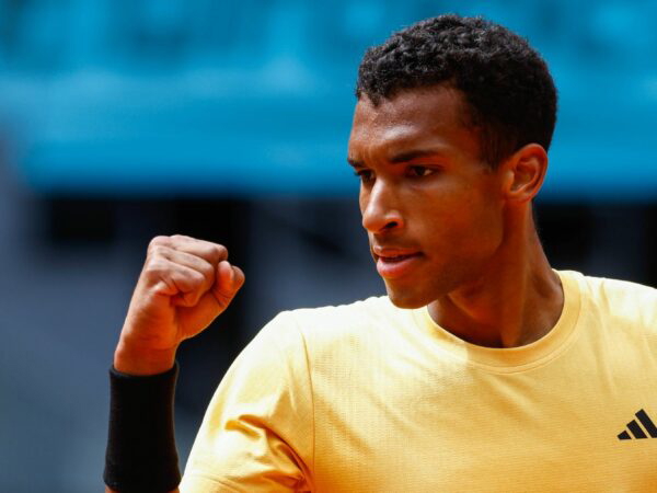 Felix Auger Aliassime Madrid 2024 poing serré