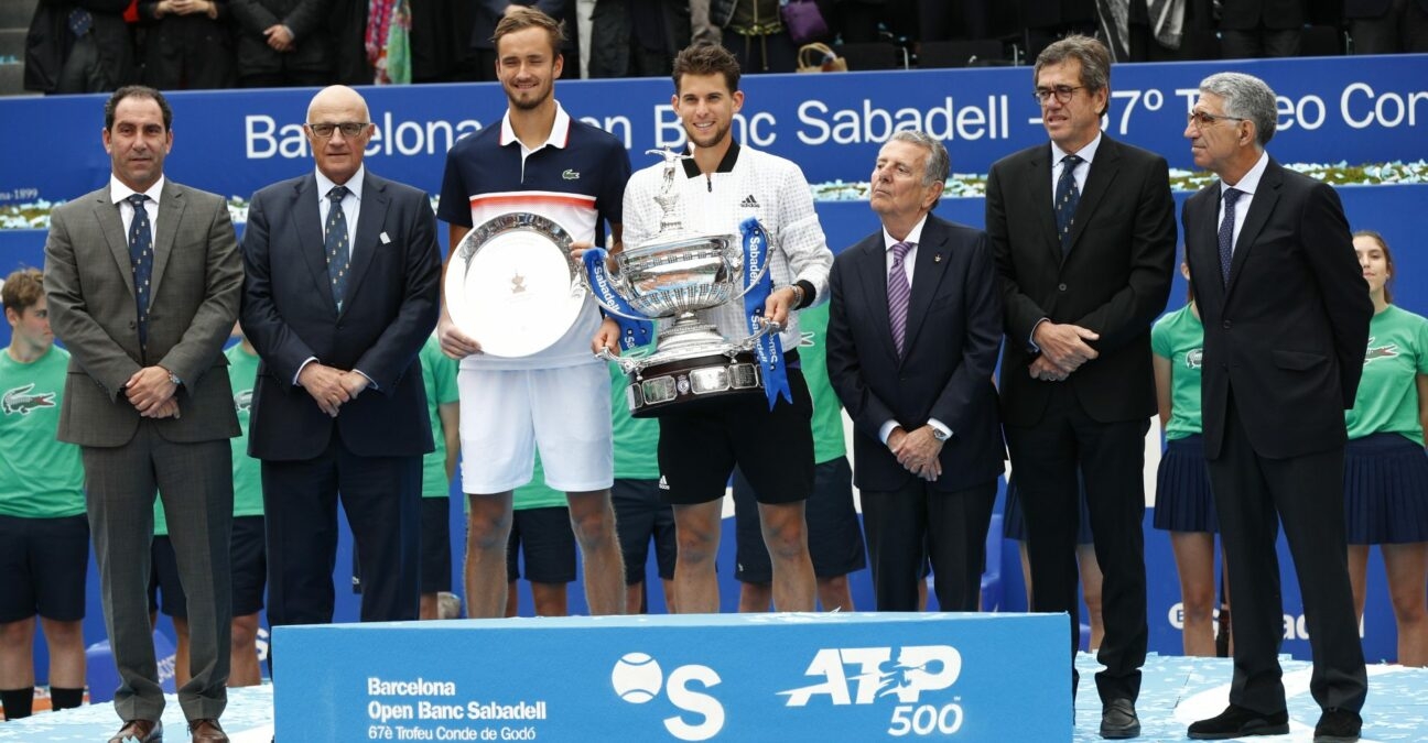 Dominic Thiem et Daniil Medvedev, Barcelone 2019