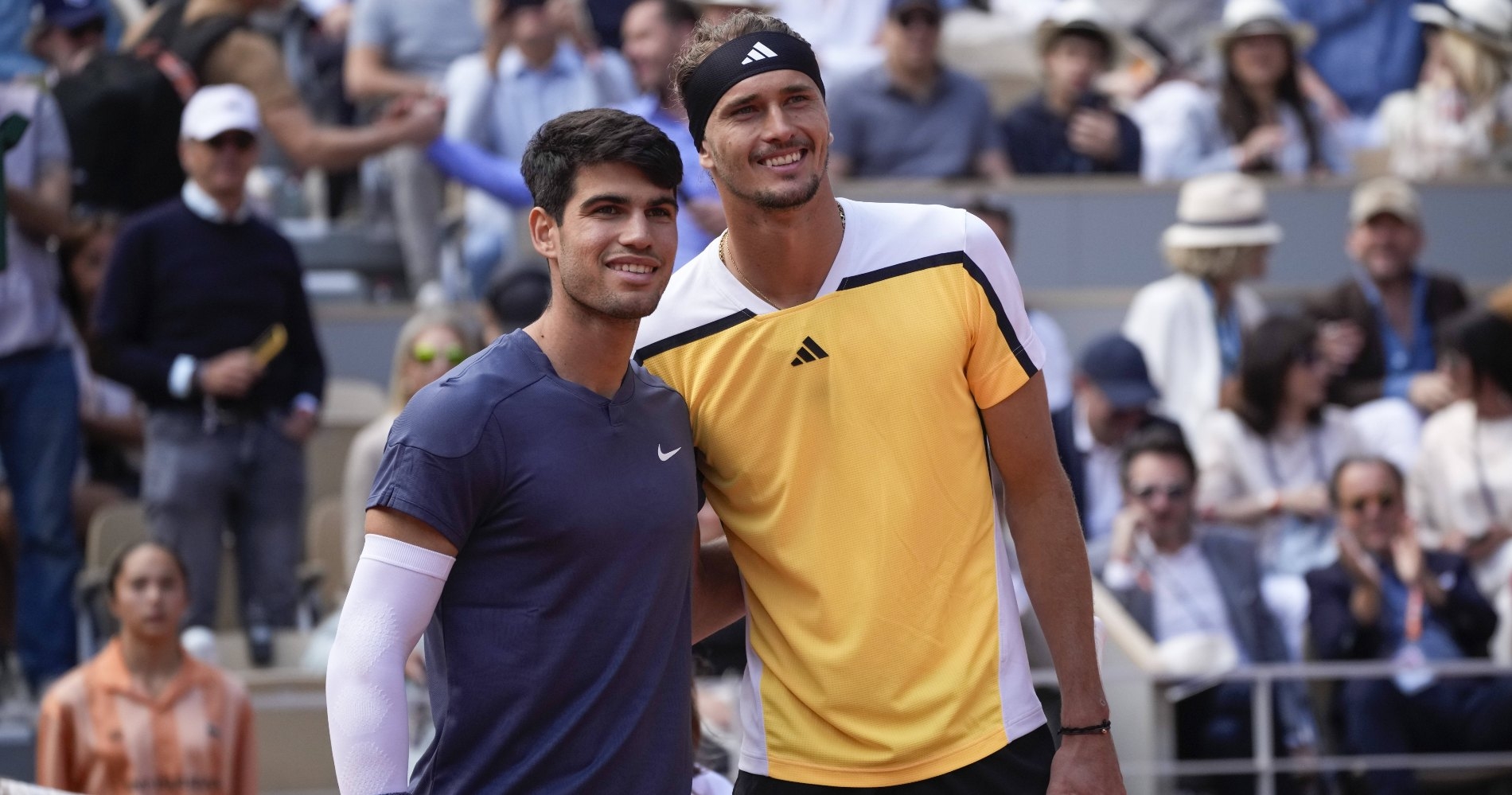 Carlos Alcaraz et Alexander Zverev, Roland-Garros 2024