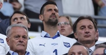 Novak Djokovic à l'Euro 2024 de football