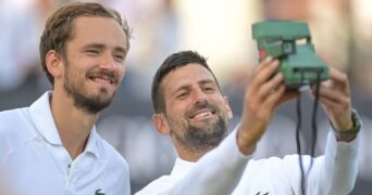 Novak Djokovic et Daniil Medvedev - Giorgio Armani Tennis Classic 2024