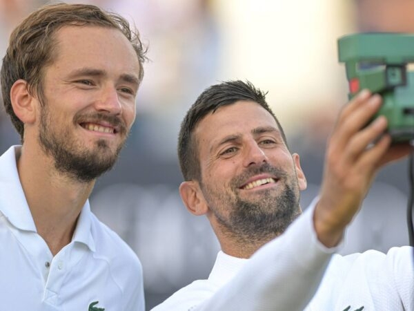 Novak Djokovic et Daniil Medvedev - Giorgio Armani Tennis Classic 2024