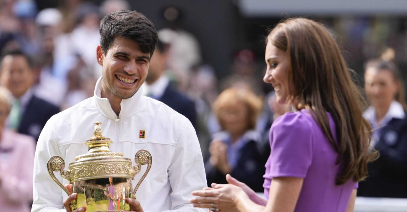 Carlos Alcaraz Princesse de Galles cérémonie trophées Wimbledon 2024