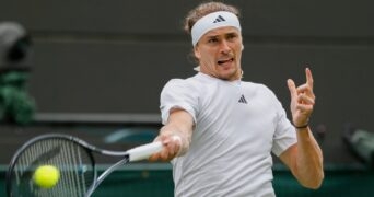 Alexander Zverev Wimbledon 2024 coup droit