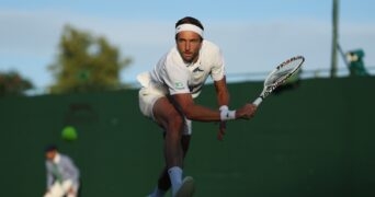 Arthur Rinderknech Wimbledon 2024 revers slicé