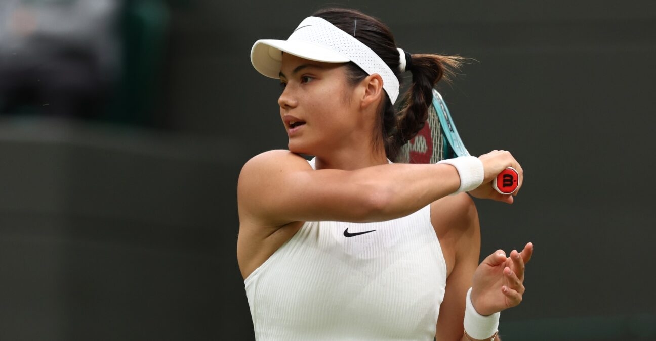 Emma Raducanu Wimbledon 2024 coup droit