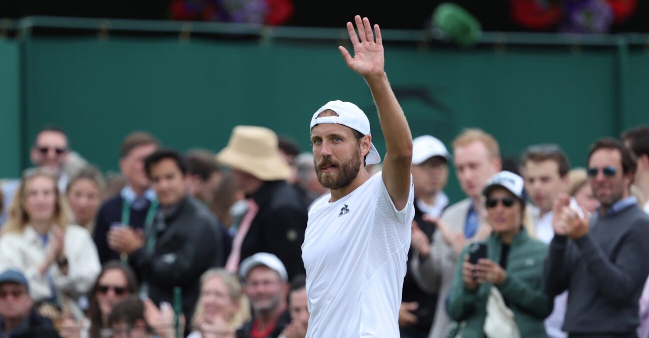 Lucas Pouille Wimbledon 2024 célébration