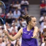 Clara Burel US Open 2024 préparation coup droit