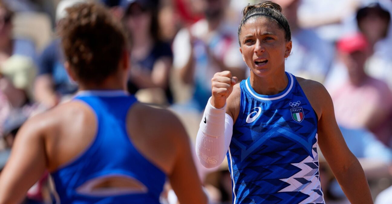 Sara Errani et Jasmine Paolini, Jeux Olympiques Paris 2024.