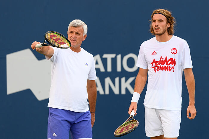 Stefanos et Apostolos Tsitsipas, Open du Canada 2021.