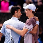 Janik Sinner et Novak Djokovic (Open d'Australie 2024)