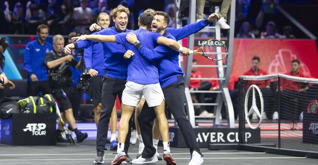 Carlos Alcaraz, Casper Ruud, Grigor Dimitrov, Stefanos Tsitsipas, Laver Cup 2024