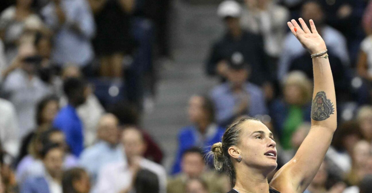 Aryna Sabalenka US Open 2024 joie célébration