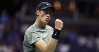 Jannik Sinner US Open 2024 poing serré