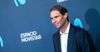 Rafael Nadal à l'inauguration de l'Espacio Movistar