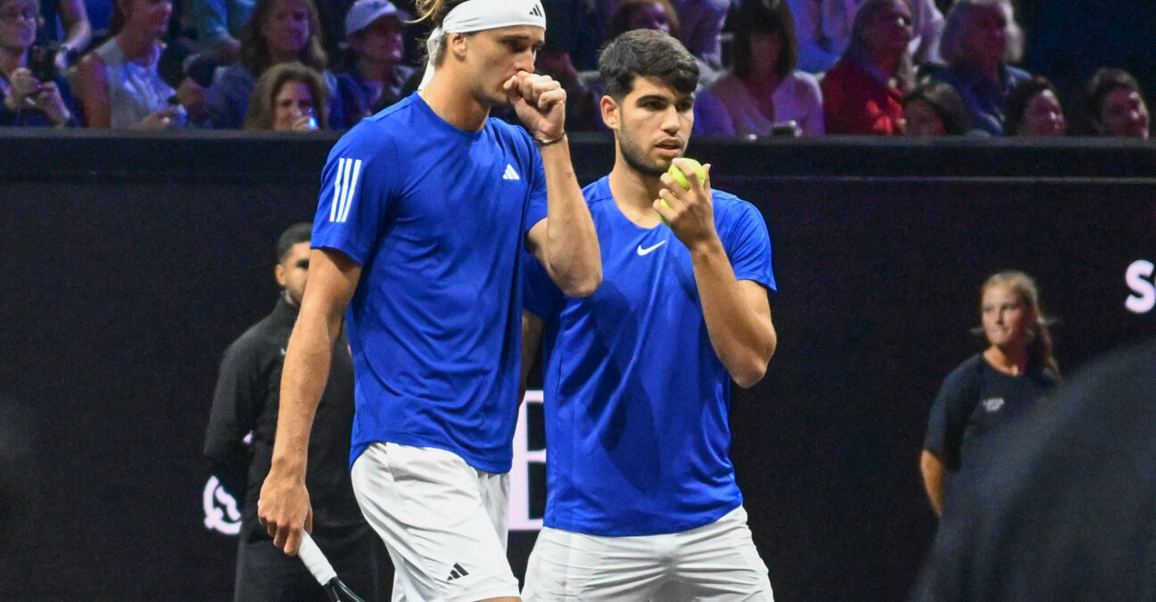 Carlos Alcaraz et Alexander Zverev, Laver Cup 2024.