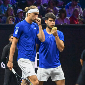 Carlos Alcaraz et Alexander Zverev, Laver Cup 2024.