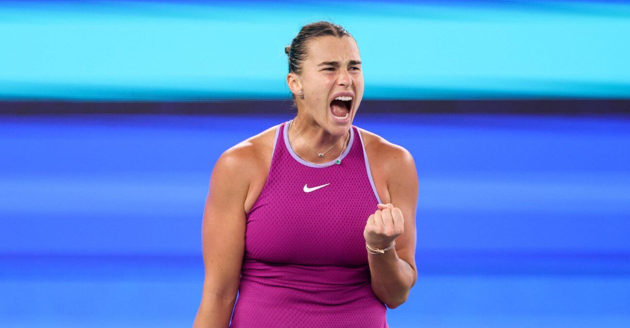 Aryna Sabalenka Wuhan 2024 poing serré