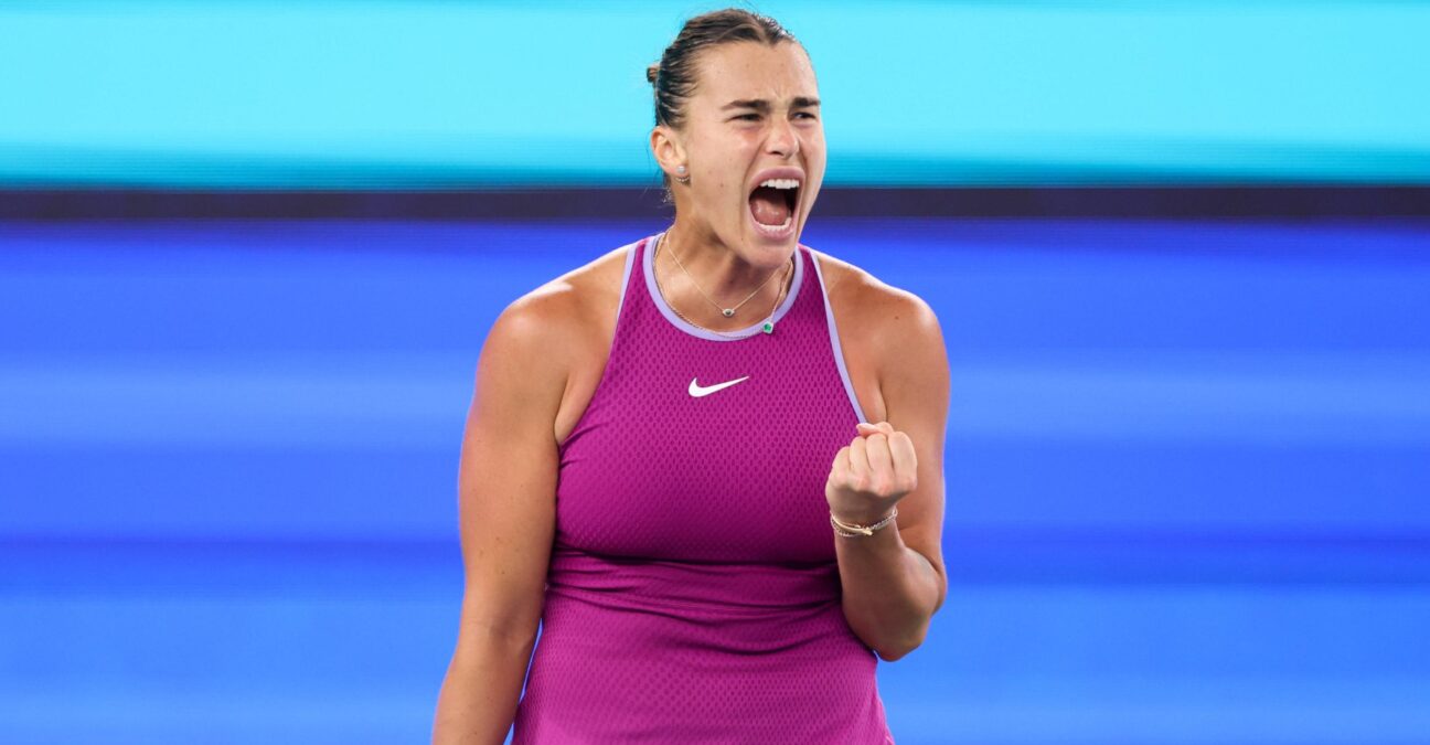 Aryna Sabalenka Wuhan 2024 poing serré