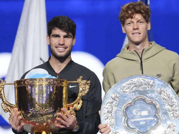 Carlos Alcaraz et Jannik Sinner, Pékin 2024