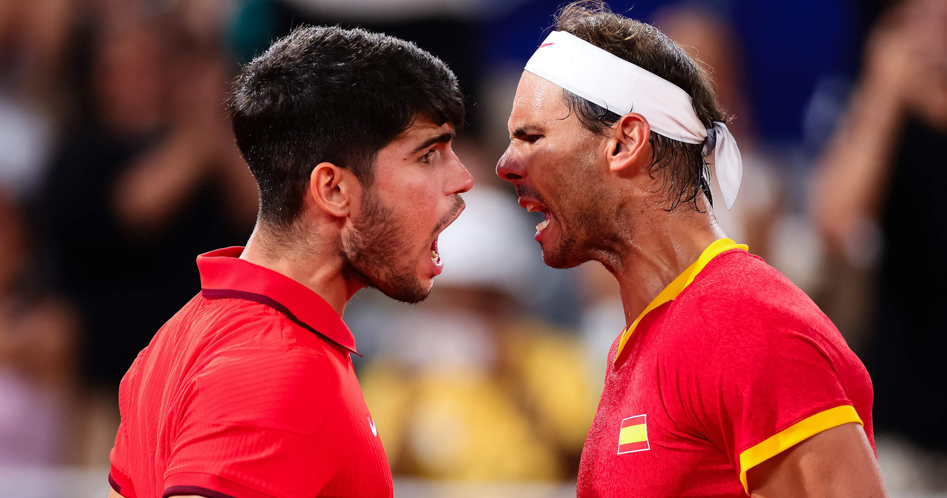 
Carlos Alcaraz et Rafael Nadal, Jeux olympiques Paris 2024