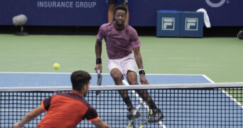 Gaël Monfils et Carlos Aclaraz, Cincinnati 2024.