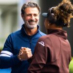 Patrick Mouratoglou et Naomi Osaka, Pékin 2024.