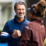 Patrick Mouratoglou et Naomi Osaka, Pékin 2024.