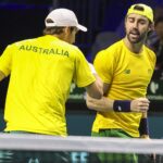 Thompson et Ebden en Coupe Davis (2024) pour l'Australie (© GAA/GTRES/SIPA)