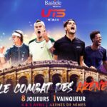 L'affiche du Bastide Médical UTS Nîmes avec les deux nouveaux joueurs, Holger Rune et Taylor Fritz.