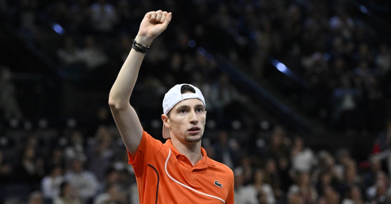 Ugo Humbert Rolex Paris Masters 2024 poing serré