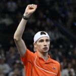 Ugo Humbert Rolex Paris Masters 2024 poing serré