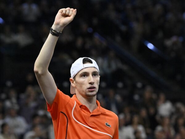 Ugo Humbert Rolex Paris Masters 2024 poing serré