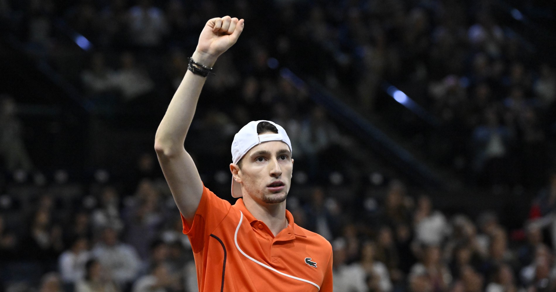 Ugo Humbert Rolex Paris Masters 2024 poing serré