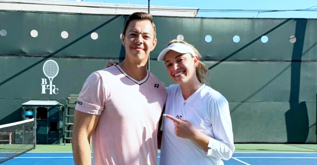 Donna Vekic et Sascha Bajin, 2024