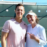 Donna Vekic et Sascha Bajin, 2024